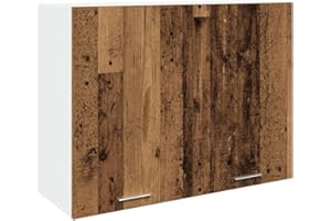 vidaXL Mobile Pensile “Lyon” Legno Antico 80x31x60 cm