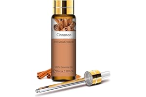 PHATOIL Aceite Esencial Canela 10ML, Aceites Esenciales Naturales Puros para Humidificador, Aceite de Canela para Difusor Aromaterapia Velas