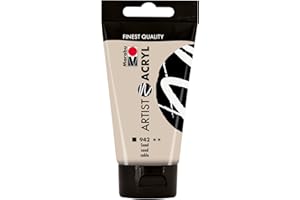 ‎MARABU Marabu 12200002942 - Artist Acryl sand 75 ml, feine Acrylfarbe in Künstlerqualität, auf Wasserbasis, pastose Konsistenz, hoch pigmentiert, sehr gute Brillanz und Deckkraft