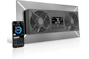 AC Infinity AIRTITAN T8-N, Ventilatore in cantina, con regolatore di temperatura e deumidificatore, protezione IP-44, registrazione