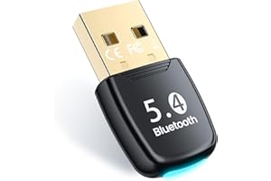 NEUTYPECHIC Adaptador Bluetooth 5.4 USB para PC, Laptop, Teclado, Mouse, Auriculares, Teléfono Móvil - Compatible Con Windows 8.1/10/11, Plug & Play, Conecta 7 Dispositivos