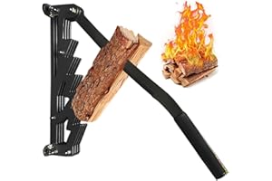 Elprico Fendeur de Buche Manuel Mural, fendeuse de Bois Amovible en Acier à Haute teneur en Carbone, fendeuse de bûches puissante pour des Feux Rapides, pour Camping,arbecue,Pique Nique (Black)