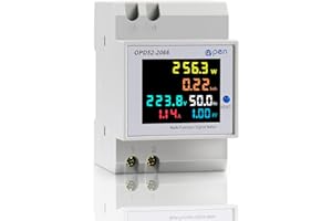 WEBN Digital Energy Meter AC40-300V 100A,Digital AC Current Voltage Power Energy Meter 6 in 1，Digital Single Phase Energy Meter Tester Electricity Usage Monitor，with LCD Display