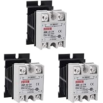Produktbild von DEWIN Solid State Relais – Hutschiene, 40A 480V, DC 3-32V Steuerbar, Mit Kühlkörper, SSI Für Industrie & Automation