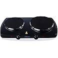 Clikon - Dual Design Hot Plate, Variable Temperature Control, Over Heat Protection, Black, 2500 Watts - CK4286