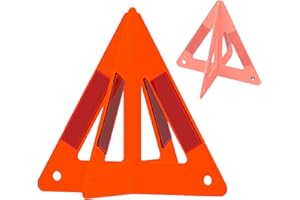 MaNeaz Cúbico Ligero Triangulos Coche Triángulo De Advertencia Triángulo De Advertencia Triangulos Coche Reflectantes
