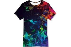 Belovecol Boys Girls 3D T-Shirt Cool Crewneck Short Sleeve Graphic T Shirt Summer Tee Shirts for Kids Teens 6-13 Years