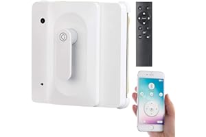 ‎SICHLER HAUSHALTSGERÄTE Sichler Haushaltsgeräte Window Cleaning Robot: Professional Window Cleaning Robot PR-040 with Bluetooth, App & Safety Rope (Window Vacuum, Window Cleaning Robot Battery, Window Cleaning)