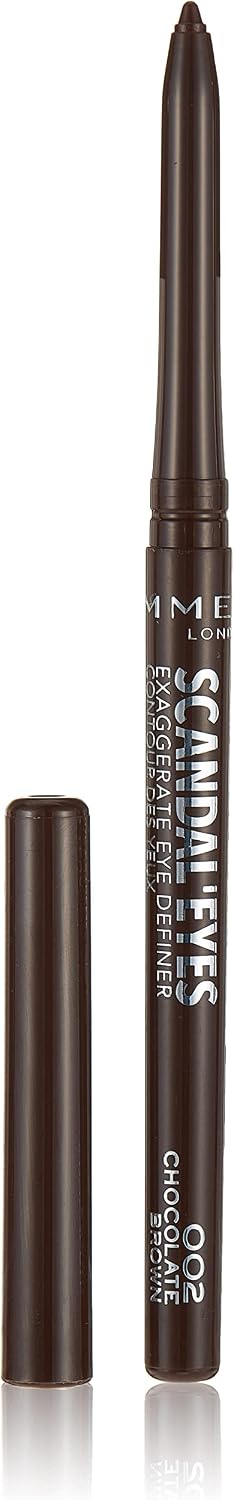 Rimmel Scandaleyes Exaggerate Eye Definer, 002 Chocolate Brown, 0.35g