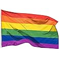 Bandiera Arcobaleno 150X90c Bandiera LGBT Progress Pride Flag Con 4 - Foto 6