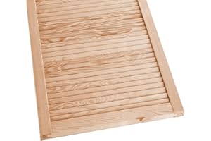 ben+camilla.com Lamellentüren 99,3 x 59,4 cm Holztür Natur mit offenen Lamellen für Regale, Schränke, Möbel | Kiefer Holz unbehandelt