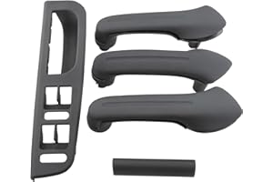 MangWany Juego de 5 paneles de manija de puerta para regulador de ventana interior compatible con Passat Bora Golf MK4 Jetta 3B0867172 1J0867172A