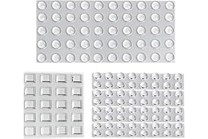 FYACCD 134 Pieces Transparent Adhesive Feet Non-slip Noise Cancelling Rubber Protective Stoppers for Noise Dampers and Noise Dampers for Doors, Cabinets, Keyboard, 3 Shapes