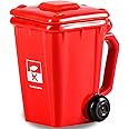 ZONSUSE Wheelie Bin Ceramic Mug, Trash Can Bin Cup, Funny Rubbish Bin Mug, Recycle Bin Mug, Dustbin Mug, Creative Holiday Gifts for Men and Women, 400ML (Red)
