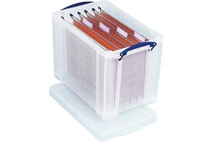 REALLY USEFUL BOX Really Useful Boîte de rangement du papier avec 10 dossiers suspendus de format ministre 24 L
