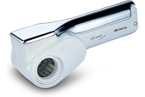 Ariete Gratì Metal 44, Rallador de Queso eléctrico inalámbrico, 2 Rodillos de Acero Inoxidable incluidos, 1 kg de Queso con Recambio, Rallador para Muchos Ingredientes, 1500 mAh, Blanco