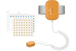 FENCY Bettnässen-Alarm für Jungen und Mädchen, USB wiederaufladbar, kabelloser Urinalarm, Töpfchen-Alarm mit Geräuschen und Vibration, Bettnässensor für Kinder