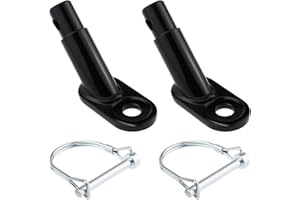 SUPECESORIO Attelage Remorque Velo, 2 pièce Adaptateur pour Remorque pour Chien, Kit D'attelage de Remorque de Vélo Universel Noir avec Goupille de Sécurité, pour Enfant Attelage de Remorque de Vélo