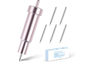 HQMaster Bonded-Fabric Blade and Holder for Cricut Maker 3, Maker, Explore 3, Explore Air 2, Air, One Cutting Blades for Polyester, Silk, Cotton, Denim, Felt, Linen