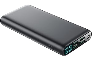 Trswyop Power Bank 38800mAh, [Einzigartig 5 Ausgänge & 0-100% LCD Display] Powerbank USB C Tragbares Externe Ladegerät Externer Akku Kompatibel mit iPhone 15 14 13 Pro Max Samsung S23 S22 Huawei etc