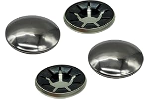 4 x HMH-Shop Achskappe aus Federstahl für 20mm Achse Sicherungskappe Bollerwagen Sackkarre glänzend Blende Starlockkappe Ø41mm Zierblende Sicherungsblende