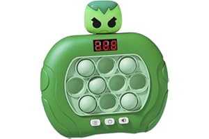 WORDS AND DEEDS Pop it electrónico Quick Push Burbujas Juego Consola Nuevo Modelo Pop it electrónico con Pantalla Juguetes sensoriales y mágicos (WST-Hulk)