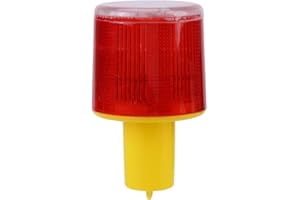 ‎ZYYINI Solar-LED-Warnleuchten, rot angetriebene Notblitz-Warnleuchte Drahtlose blinkende Barrikadensicherheit für Straßenbau-Verkehrsfunkfeuer