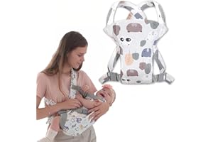 ZEPIQOR Mochila Portabebès ergonómico Portabebés Ergonómico Mochila Bebe Portabebes 4 en 1 Mochila Portabebés Porta Bebé para Recién Nacido de 3-36 Meses
