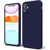 Apple iPhone 11 Kılıf 6.1 ile Uyumlu, Uruchi İnce Sıvı Silikon 3 Katmanlı Tam Kaplamalı Yumuşak Jel Kau&ccedil;uk Kılıf Kapak 6.1 in