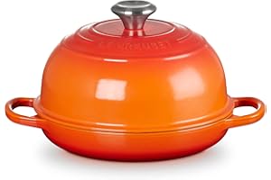 Le Creuset Cocotte per pane in ghisa vetrificata, 24 cm, Arancio, 21301240900430