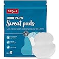 Sirona Disposable Underarm Sweat Pads for Men and Women, 12 Pads (Pack of 1) | Peel-off | Prevents Stains, Absorbs Sweat & Unpleasant Odour