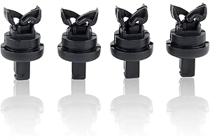 Merautop SJ 4 x clip di ricambio per bagagliaio Clio II Laguna II, clip di fissaggio per coperture bagagli, in plastica nera, 7705099001 8200675047 1606854680