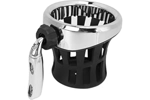 Aramox Support de Boisson pour Guidon de Moto, Remplacement du Porte-gobelet en Caoutchouc D'aluminium pour Gold Wing