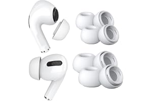 4 Par Ersättningsöronspetsar för AirPods Pro Gen 1&2 från MMOBIEL - Halkfria Silikonöronsnäckor – Öronsnäckor med Brusreduceringshål, Bärbar Förvaringslåda och Passar i Laddningsfodral – 2xS 2xM –