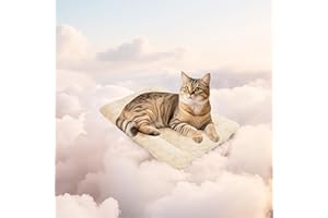 Mora Pets Katzendecke für Katzen Katzenkissen Flauschig Katzenbett Waschbar und rutschfest Katze Decke Kuscheldecke für Kleine Mittelgroße Grosse Katzen, 53 x 33 cm