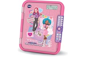 VTech - KidiSecrets 365 Mon Journal Intime Vocal Rose, Journal Intime Électronique avec Code, Micro Enregistreur, Carnet Secret, Feutre et Jeux, Cadeau Enfant de 5 Ans à 12 Ans - Contenu en Français