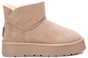XTI - Botín Mujer Beige - Calzado Cómodo y Versátil - Moda casual - Modelo 14219702 (Talla 38)