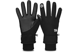 Yobenki Winter Gloves, Waterproof Ski Gloves -22℉ Coldproof Touchscreen Gloves 3M Thinsulate Thermal Gloves Anti Slip Warm Gloves for Men Women Snowboarding Cycling Running Hiking Outdoor Sports