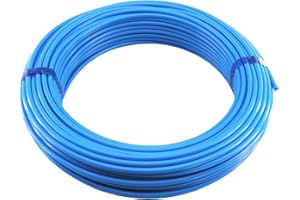 FS FITTINGSTORE Fittingstore - 50 Meter - Polyethylen-Schlauch, verschiedene Größen, Druckluft, Wasser, Pneumatikschlauch (10 x 8 mm, Blau)