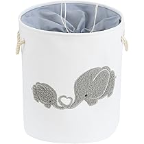 Koala Space - Cesta Redonda De Lona Para Ropa Sucia, Plegable, De Gran Capacidad, Con Asa Larga, Para El Hogar, Baño, Guardería, Organizar Ropa, Libros, Juguetes Para Niños