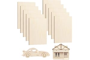 TWIRUSH 10 Stück Balsaholz Platten Sperrholz 1.5mm x 300mm x 200mm, Balsabretter für DIY Handwerk Modell Flugzeug Schiff Holzarbeiten Boot Häuser und andere Gebäude