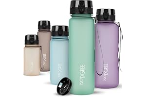 720°DGREE Butelka do picia 650ml "uberBottle" softTouch +Sitko - Bez BPA - Szczelna butelka na wodę dla dzieci, szkoły, sportu, uniwersytetu, na zewnątrz - Butelka sportowa z Tritan - Lekka, odporna