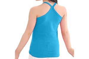 XINYUNZU Mädchen Trägershirt Baumwolle Cami Shirt Top Sommer Sport Top Ärmellos Trägertop Einfarbig Unterhemd Freizeit Oberteile Mode Tanktop Kinder 1-13 Jahre Alt