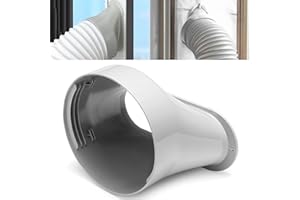 ZEILABANG KAKADI Klimaanlagen Abluftschlauch Rohrverbinder 130mm,Klima Schlauch Fensteradapter,Lüftungsrohrverbinder,Klimaanlagen Schlauchrohranschluss,Abluftschlauchadapter für Klimaanlage Dunstabzugshaube