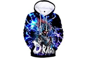 Silver Basic Sweat-Shirt à Capuche Garçon Son Goku Super Pull 3D Enfant Unisexe Sweat Goku