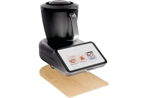 ‎WUNDERMIX Wundermix – KitchenSlider® H | Premium Gleitbrett aus Echtholz für Thermomix TM7 • müheloses Verschieben mit Teflongleitern • standsicher dank Gummistopper • Made in Germany • Eiche