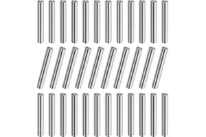 Aoyswuz 45 Pieza Pasador Cilíndrico M6 x 40 mm Cilíndrico Soporte Estante Pasador acero inoxidable 304 Clavija Pasador para Fijar y Conectar Estantes Muebles