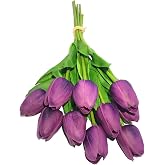 Nettenevime Yapay &Ccedil;i&ccedil;ek Islak Lale Ger&ccedil;eksi Doku 10lu MOR1