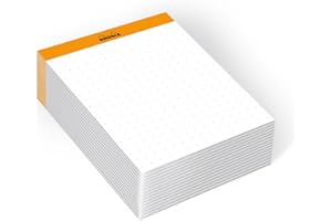 Rhodia 194049C - Caja Memo Pad N°11 Naranja - A7 8,5x11,5 cm - 5/5 (Cuadrados Pequeños) - 240 Hojas 80g/m - Práctico y Compacto - Colección Rhodiatime