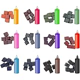 DIY Soy Candle Dye Cube Coloring Wax Block for Unique Soy Candles, Scented Candle Making,12 Dye Colors,72 Cubes